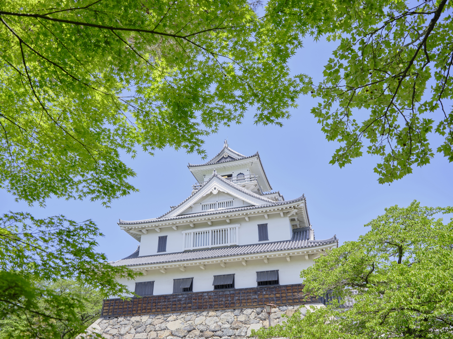 新緑の長浜城